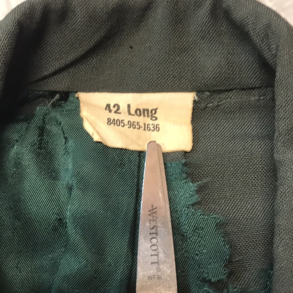 👨‍✈️Vintage Vietnam War Era Military Issued DSA Class 3 Suit Jacket, Size 42L - Picture 5 of 16